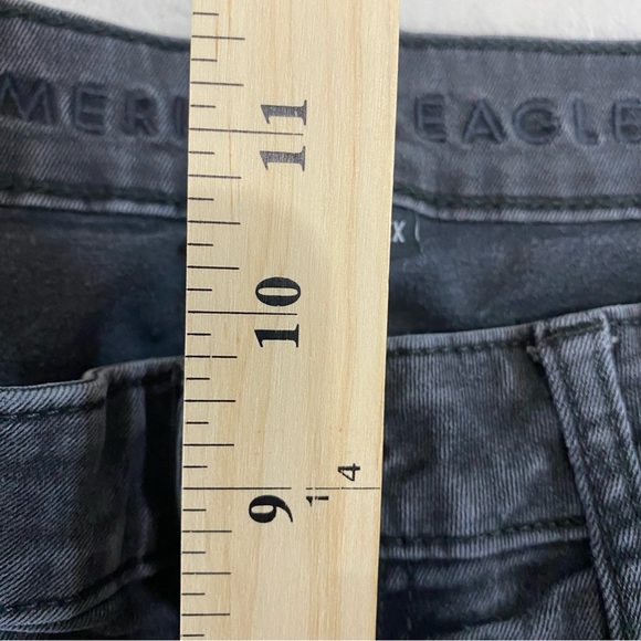 American Eagle Slim Jeans 32X31 Next Level Flex Slim Stretch Black Distressed - Picture 12 of 12